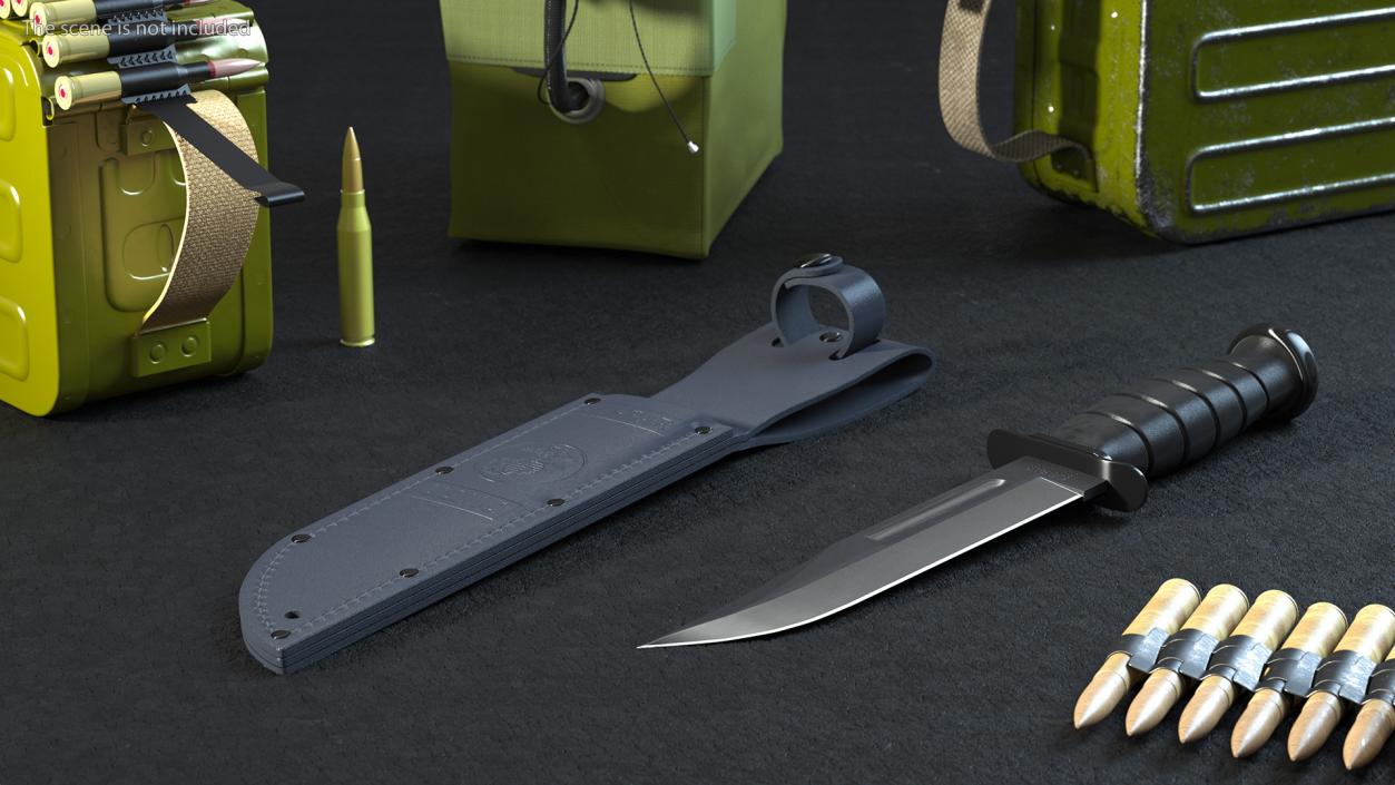 3D Knives with Sheath Collection 2