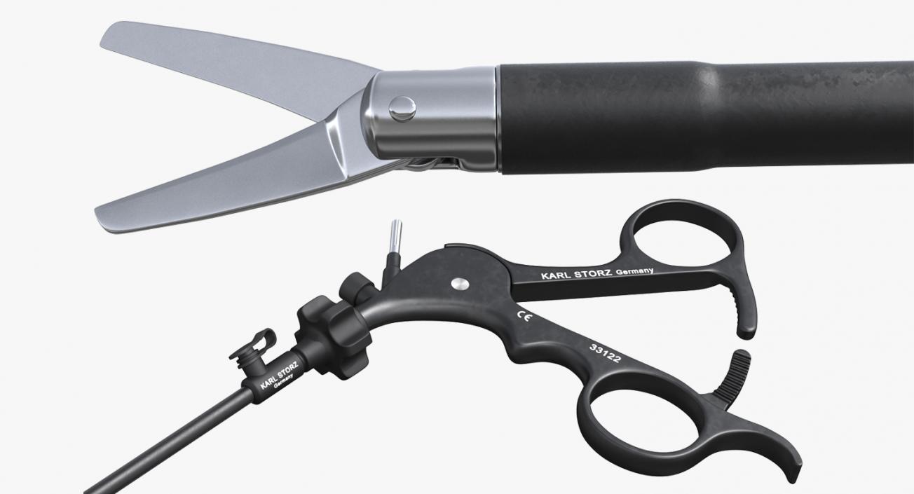 Laparoscopic Instrument Scissors 3D