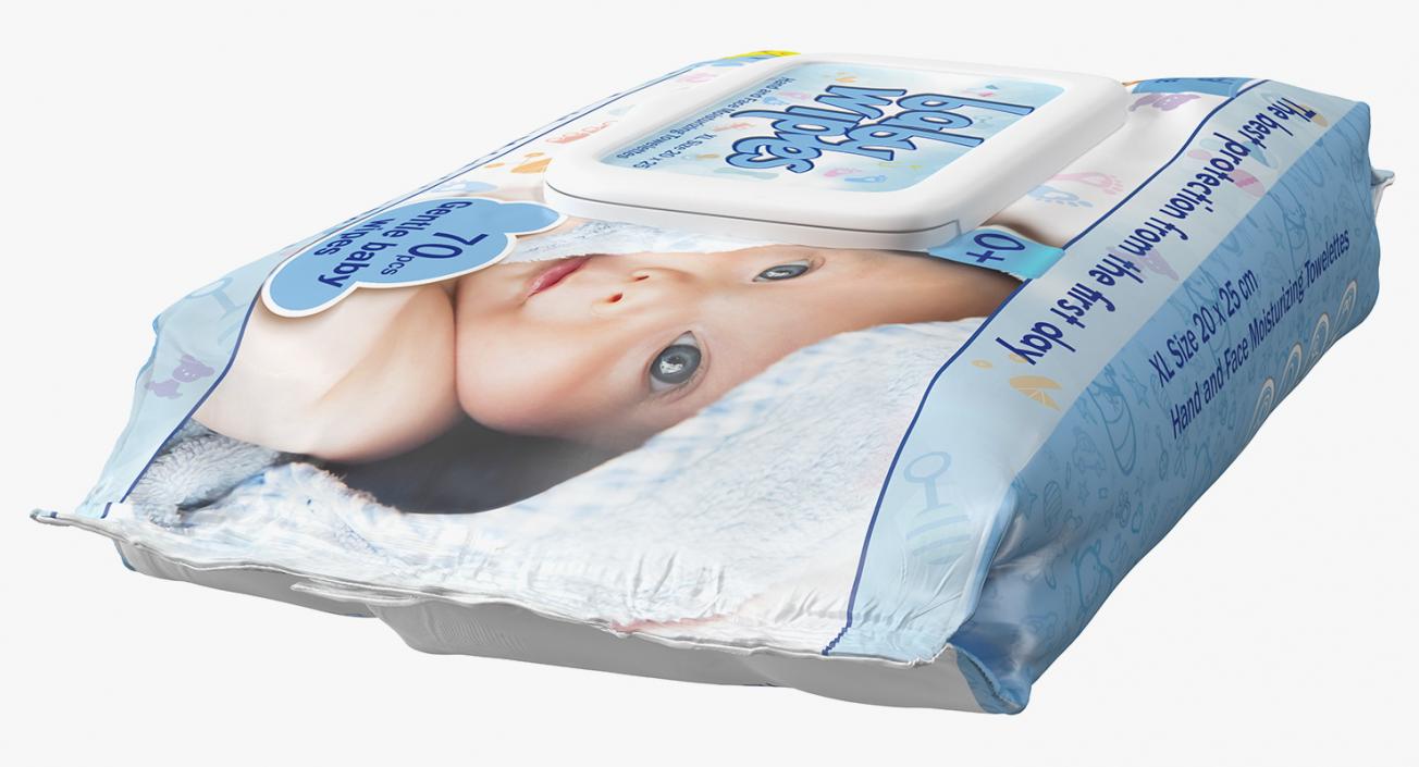 Baby Wet Wipes 3D model