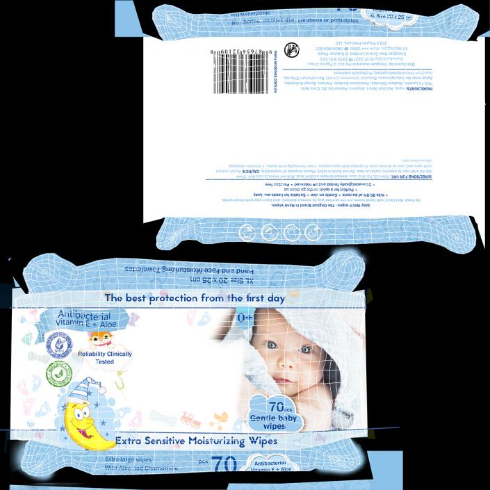 Baby Wet Wipes 3D model