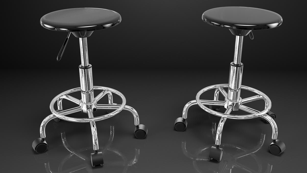 3D model Adjustable Drafting Stool