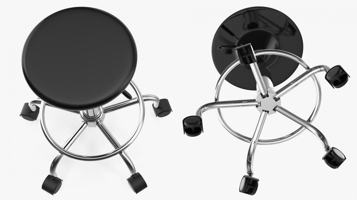 3D model Adjustable Drafting Stool