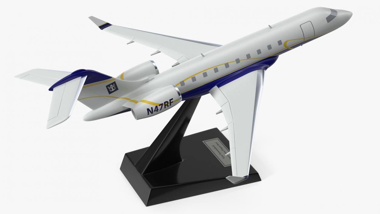 3D model Bombardier Global 6000 Scale Model with Stand