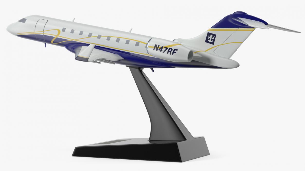 3D model Bombardier Global 6000 Scale Model with Stand