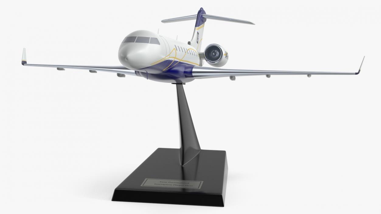 3D model Bombardier Global 6000 Scale Model with Stand