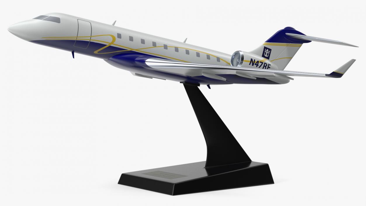 3D model Bombardier Global 6000 Scale Model with Stand