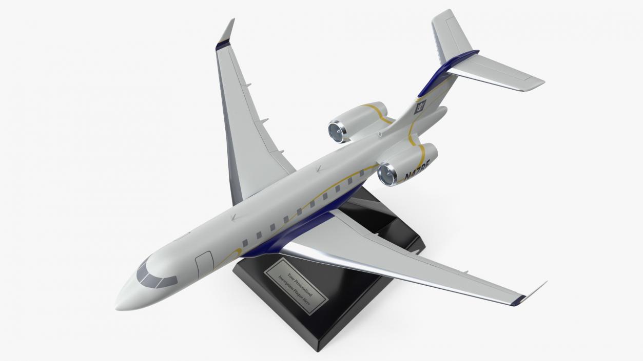 3D model Bombardier Global 6000 Scale Model with Stand