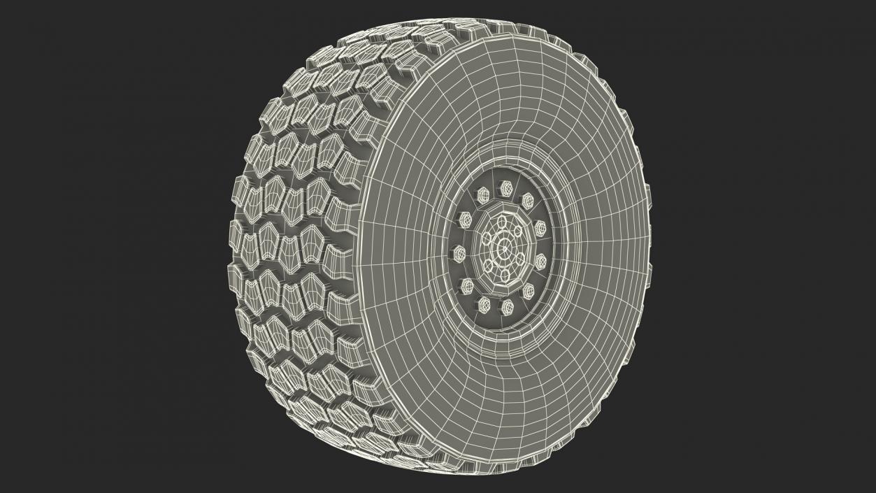 Wheel for Super Duty Heavy Truck 3D