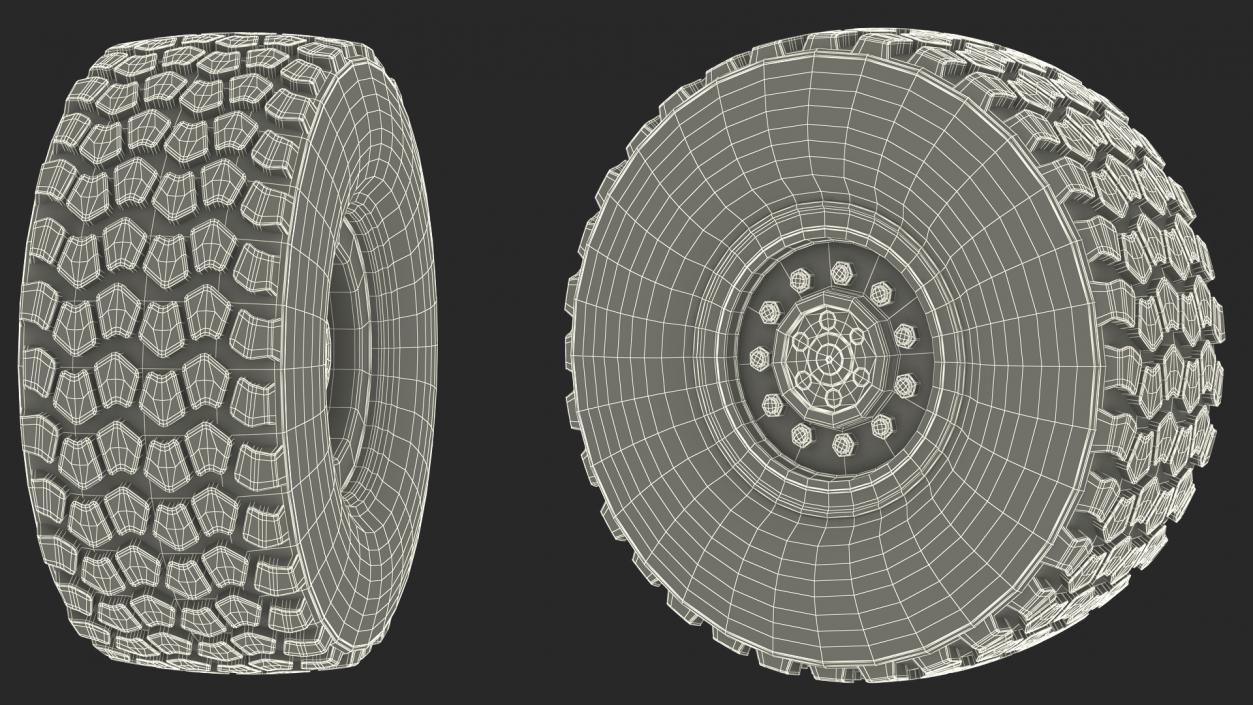 Wheel for Super Duty Heavy Truck 3D