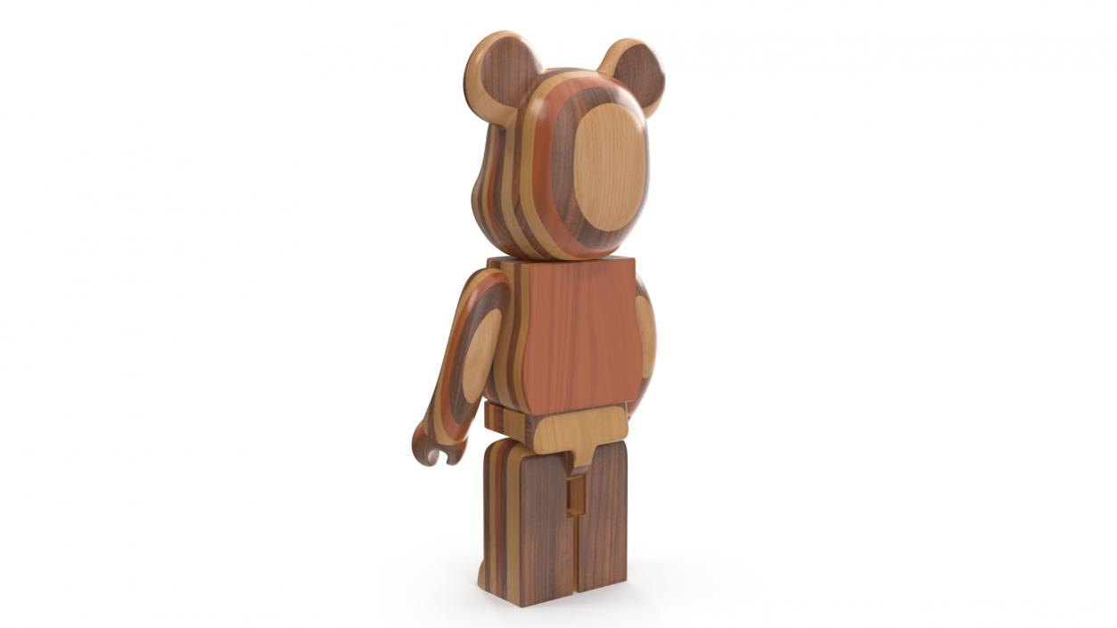 3D Bearbrick Karimoku Layered Wood