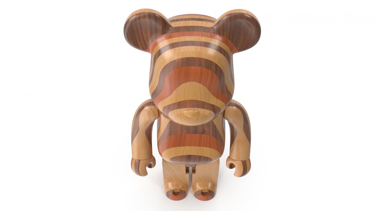 3D Bearbrick Karimoku Layered Wood