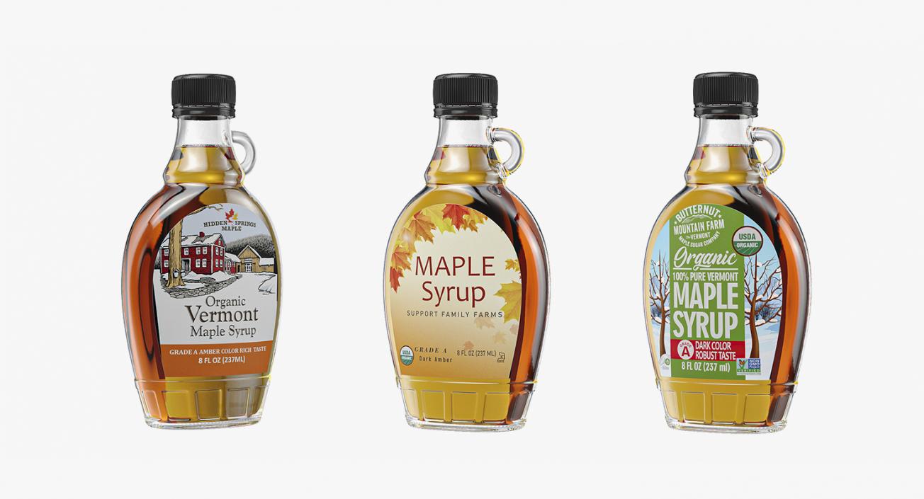 3D Maple Syrups Collection model