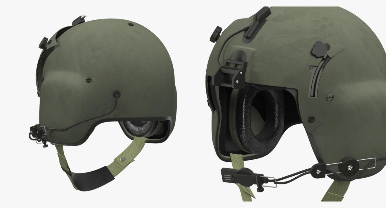 3D model US Military Helicopter Pilot Helmet