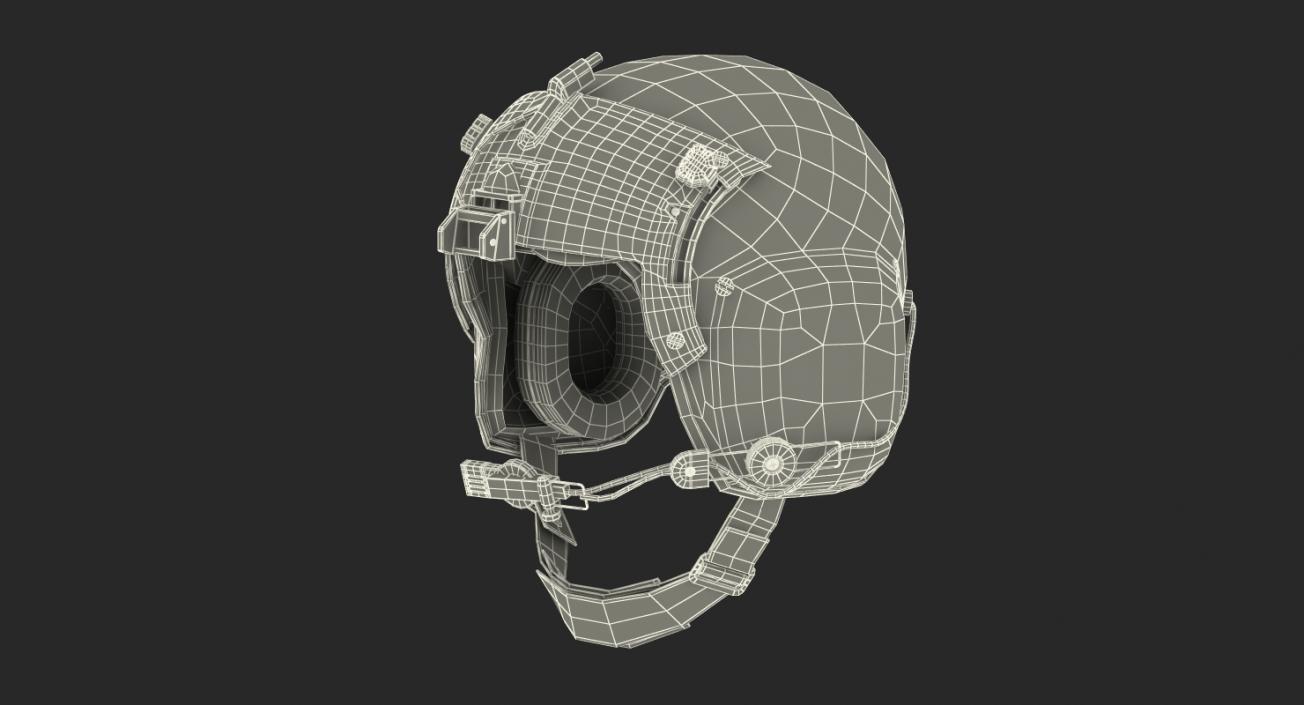 3D model US Military Helicopter Pilot Helmet