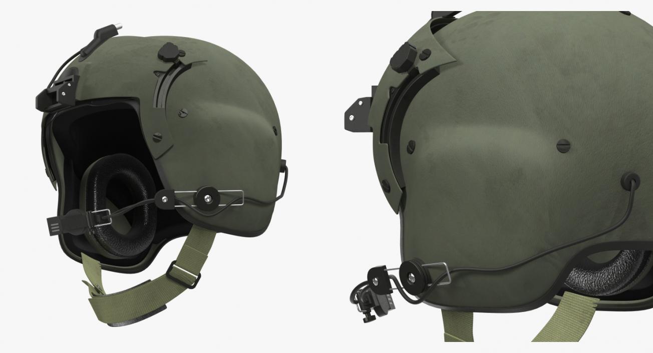 3D model US Military Helicopter Pilot Helmet