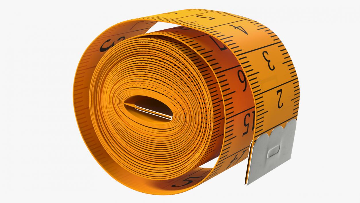 Rolled Orange Tailoring Meter 3D model