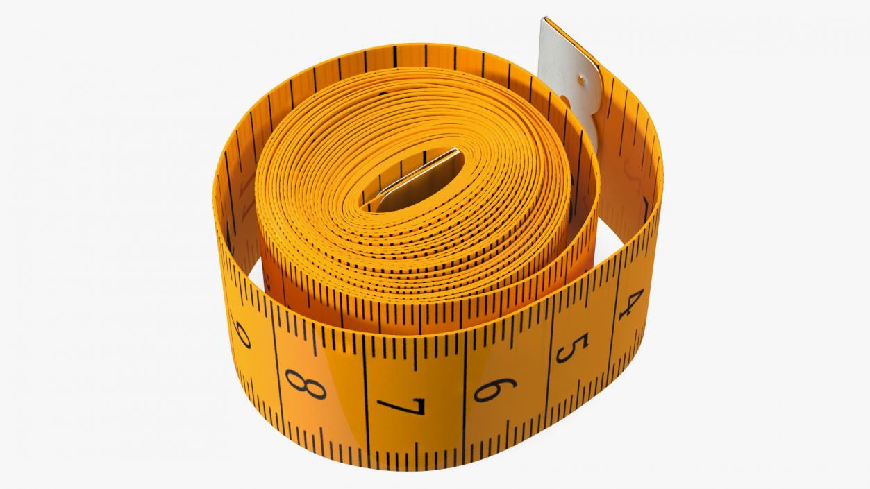 Rolled Orange Tailoring Meter 3D model