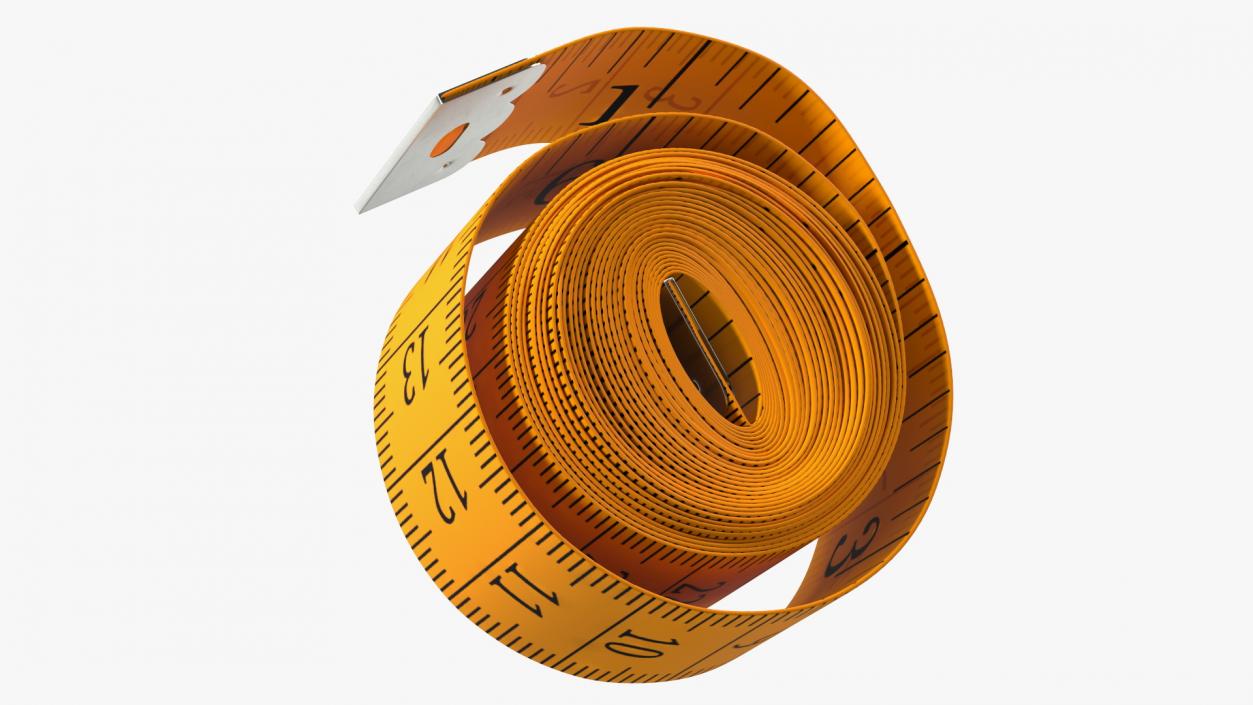 Rolled Orange Tailoring Meter 3D model