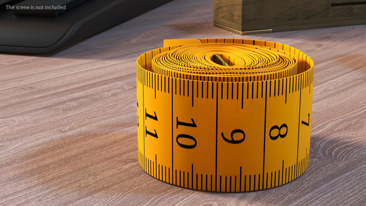 Rolled Orange Tailoring Meter 3D model