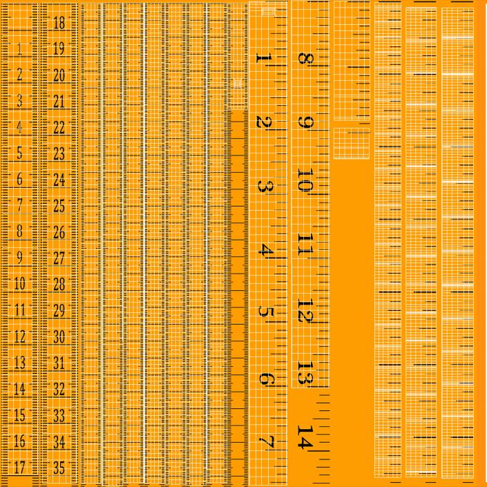 Rolled Orange Tailoring Meter 3D model