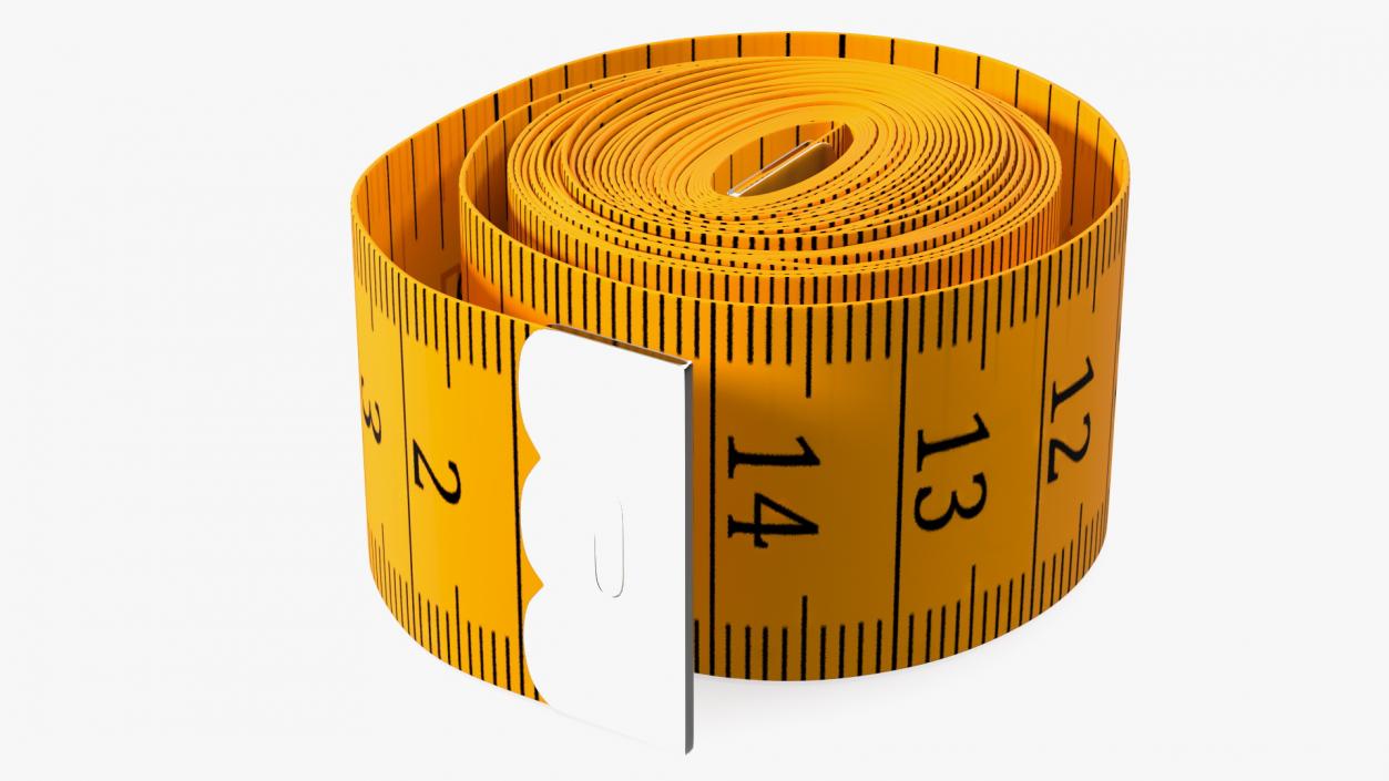 Rolled Orange Tailoring Meter 3D model