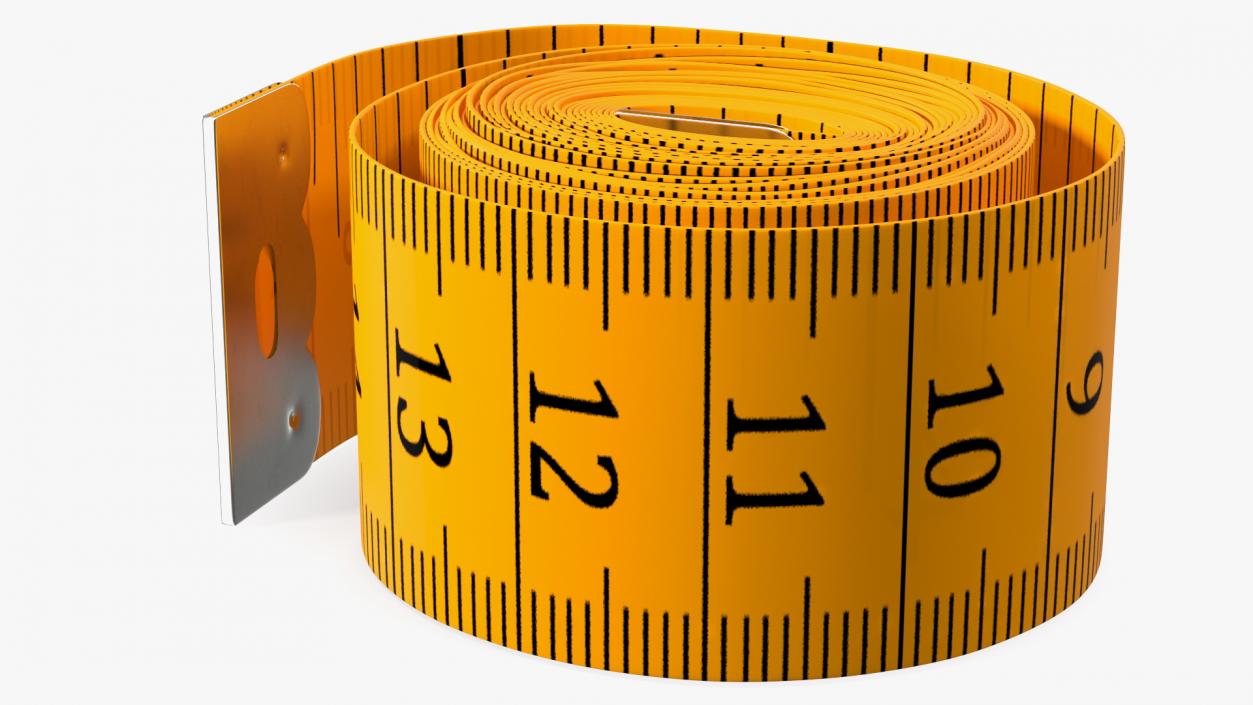 Rolled Orange Tailoring Meter 3D model