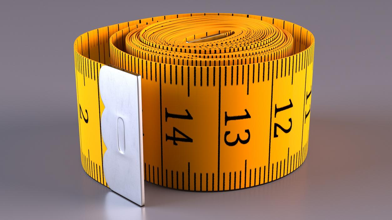 Rolled Orange Tailoring Meter 3D model