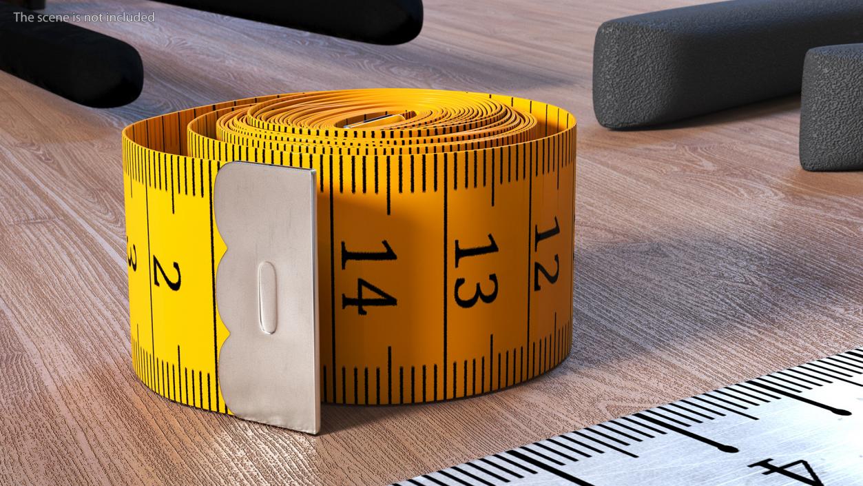 Rolled Orange Tailoring Meter 3D model