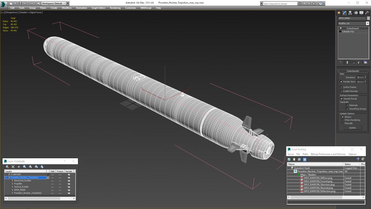 3D Poseidon Nuclear Torpedoes