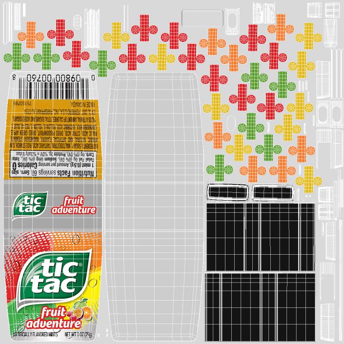 Tic Tac Fruit Adventure Mints 3D model