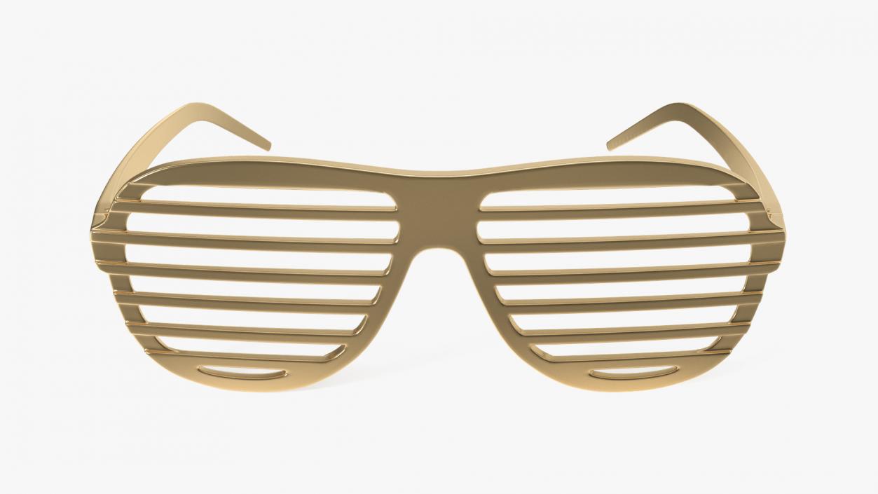 Shutter Shades Gold Glasses 3D