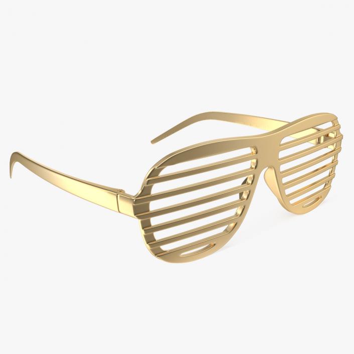 Shutter Shades Gold Glasses 3D