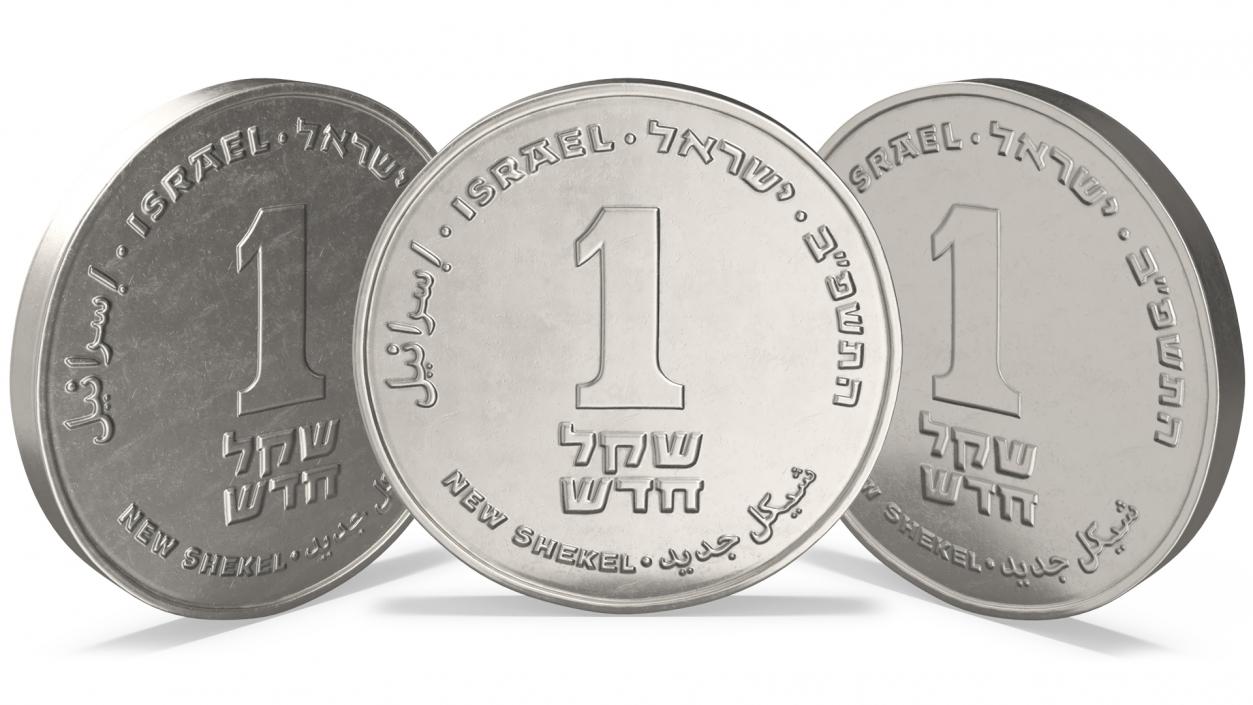 3D Shekel Coins Collection model