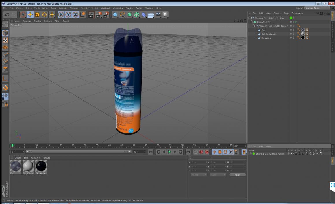 Shaving Gel Gillette Fusion 3D