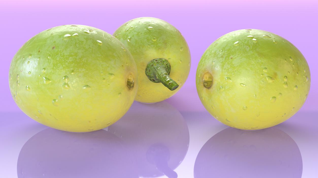 Green Grapes 3D