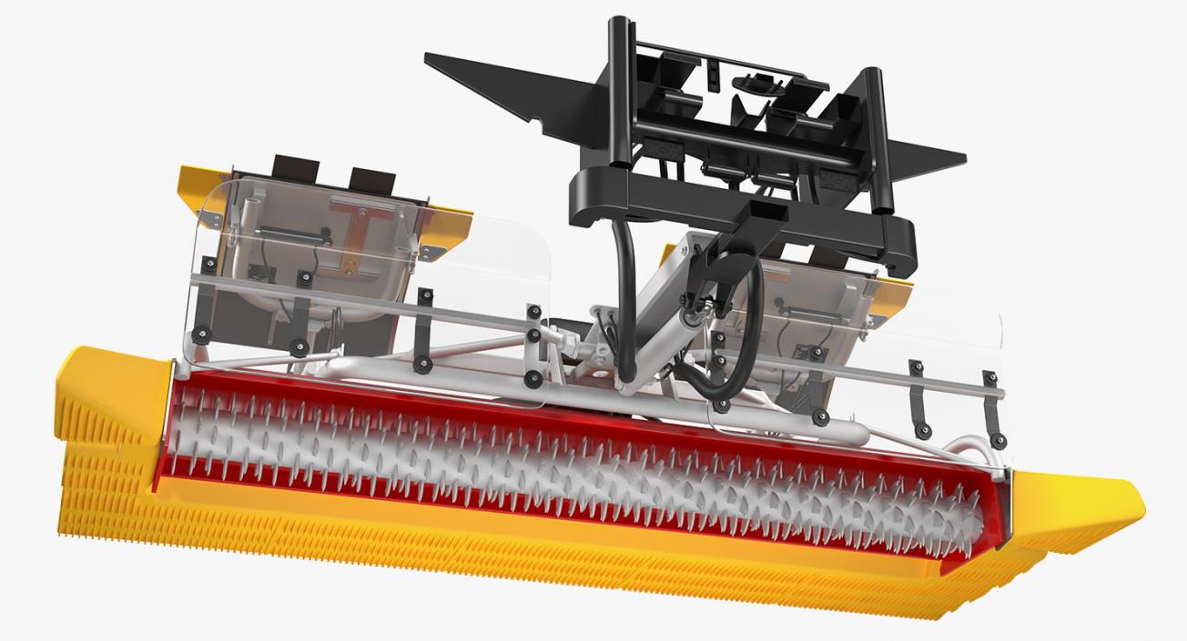 3D model Trail Snow Groomer Rigged