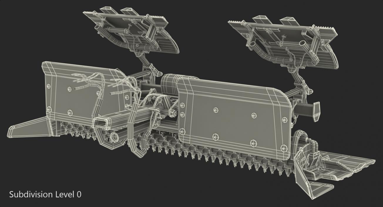 3D model Trail Snow Groomer Rigged