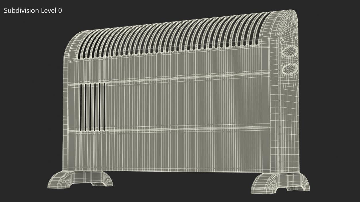 Convector Heater with Thermostat 3D