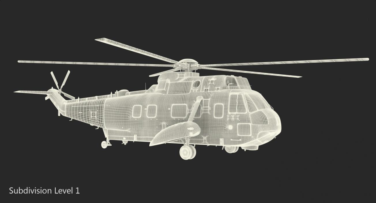 3D Marine One Hellicopter Carrying the US President model