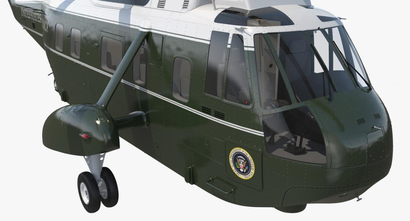 3D Marine One Hellicopter Carrying the US President model