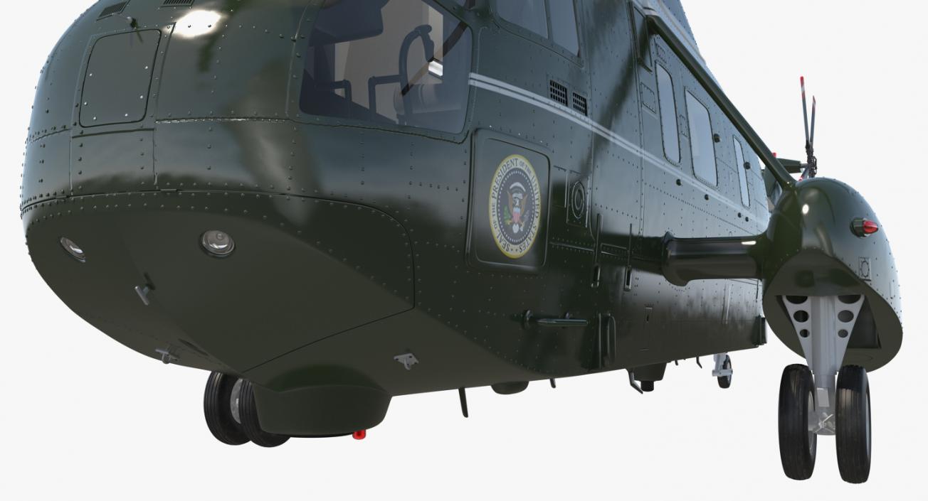 3D Marine One Hellicopter Carrying the US President model