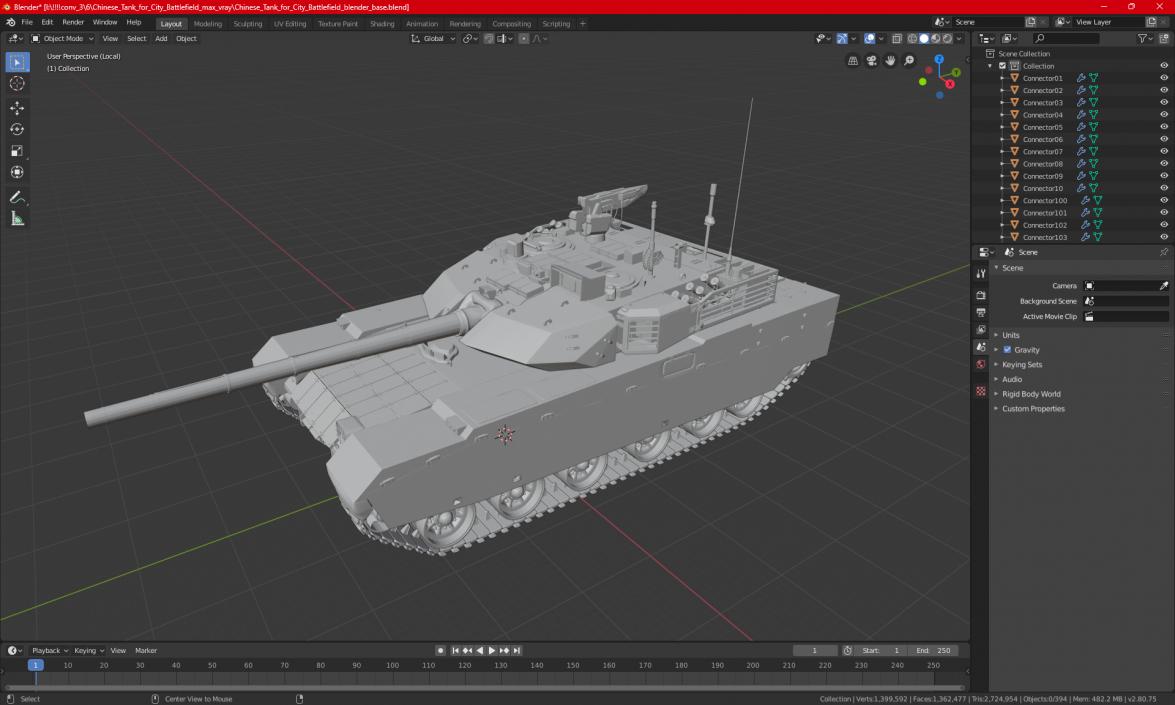 3D Norinco VT-4 Thailand Tank