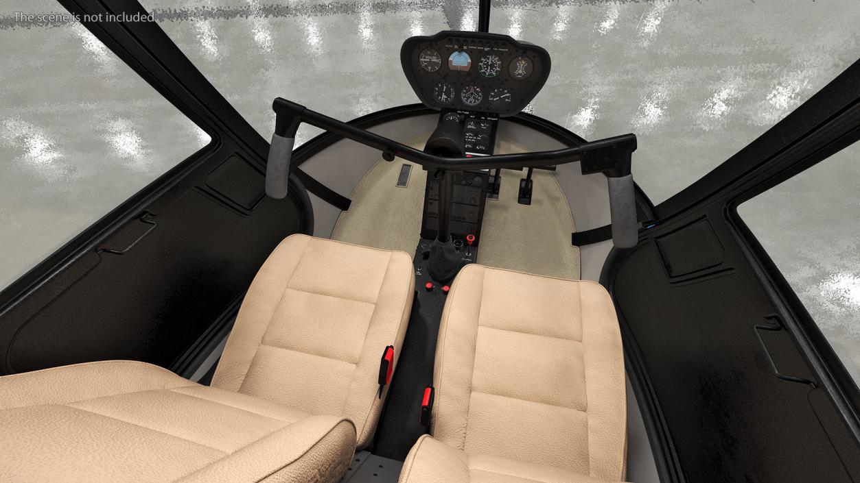 3D Helicopter Trainer Simulator Blue model