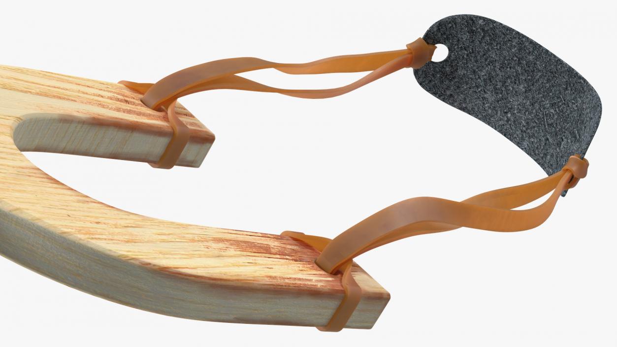 3D model Catapult Slingshot Bright Wood