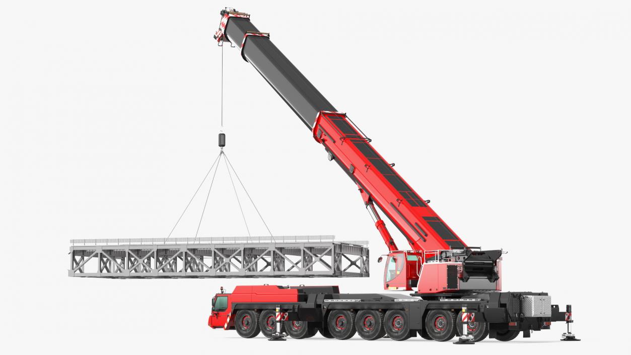 3D model Mobile Crane Generic With Load