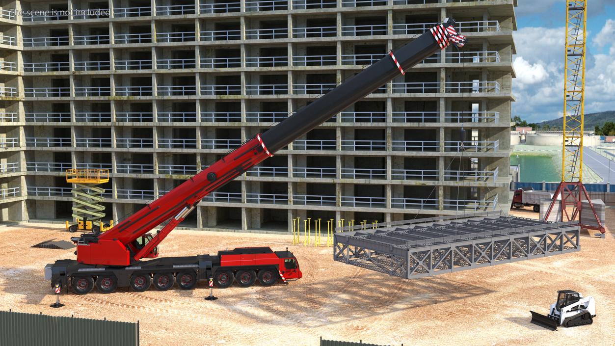 3D model Mobile Crane Generic With Load