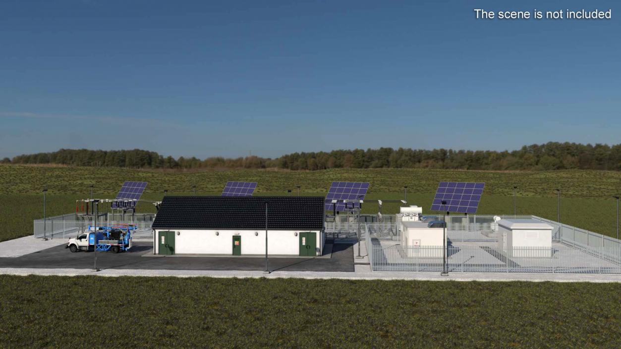 Solar Power Station 3D model