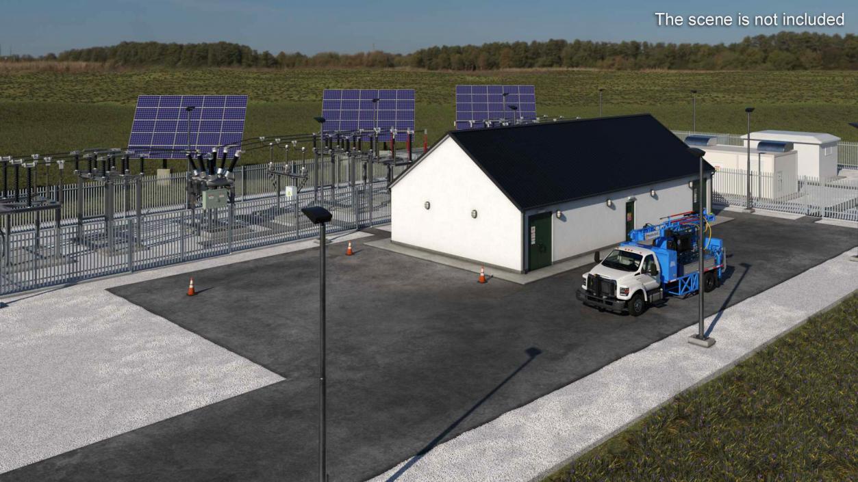 Solar Power Station 3D model