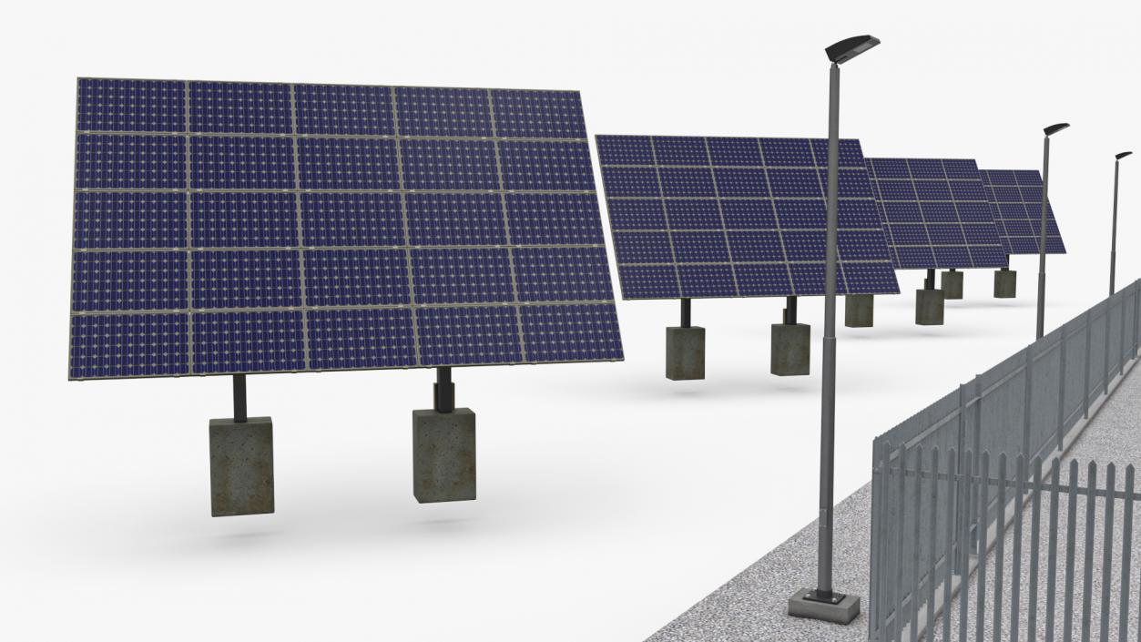 Solar Power Station 3D model