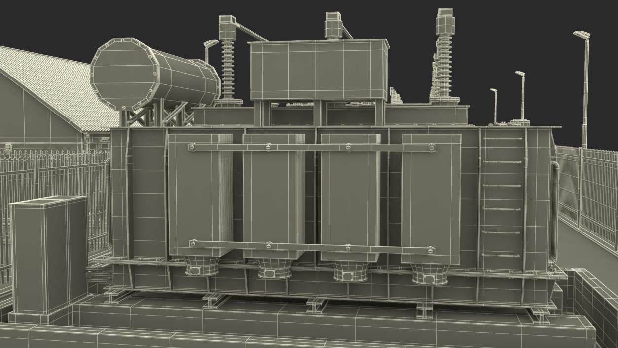 Solar Power Station 3D model